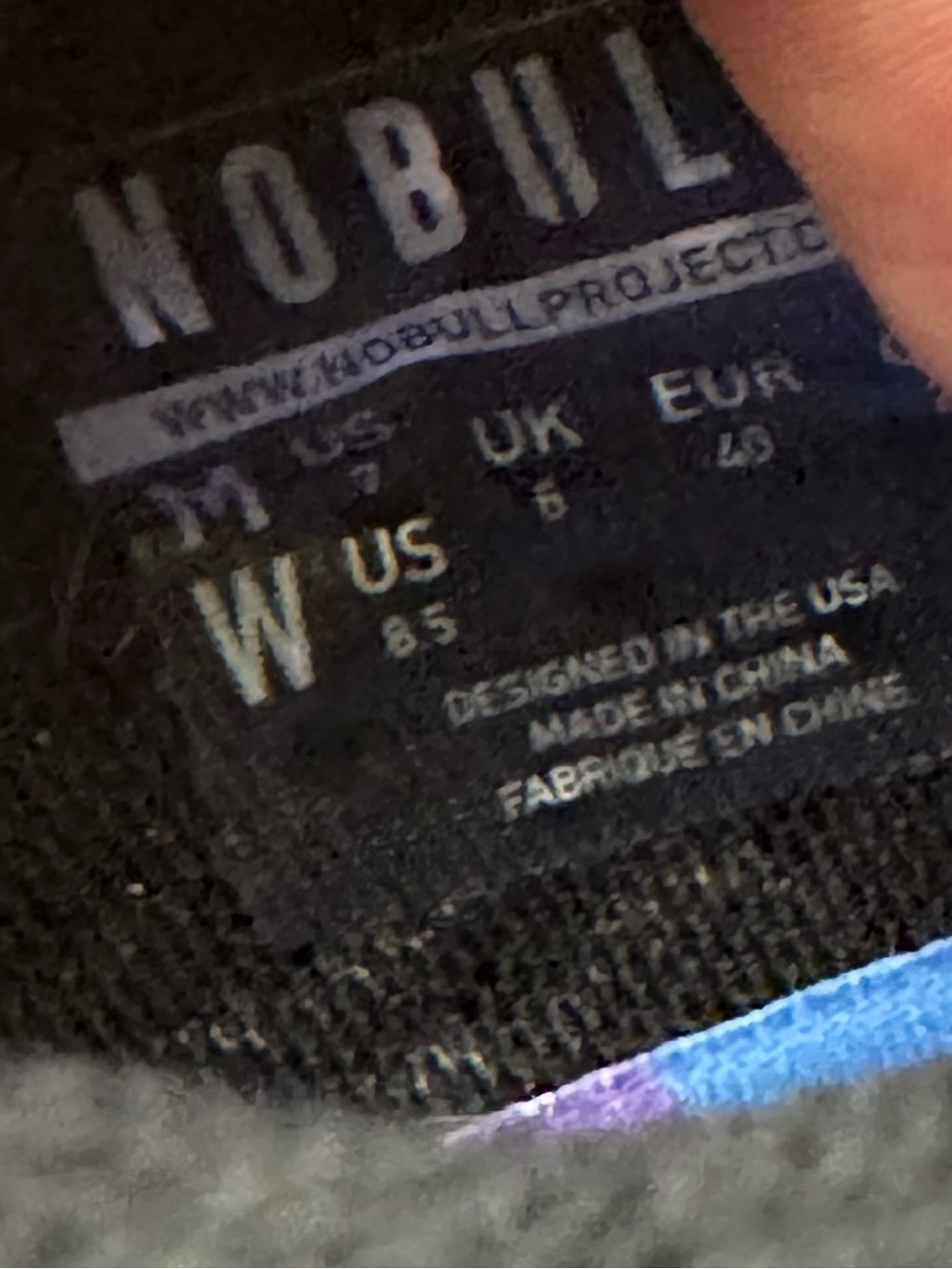 Women’s NOBULL west coast black midnight trainers Athletic sneakers - Picture 4 of 6